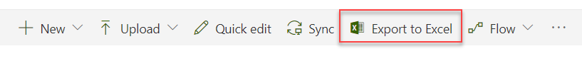 Export to excel feature in modern sharepoint library